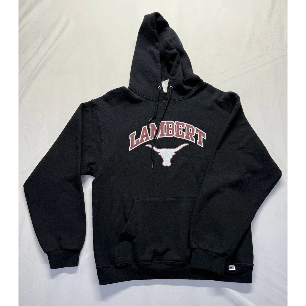 Russell Athletic Hoodie pullover Size M black‎ sweatshirt Unisex